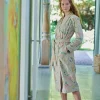 PIP Studio Les Fleurs Badekåbe XL - Bomuld - Khaki