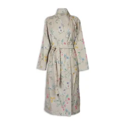 PIP Studio Les Fleurs Badekåbe XL - Bomuld - Khaki