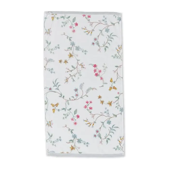 PIP Studio Les Fleurs Håndklæde B 55 x L 100 cm - Bomuld - White