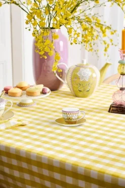 PIP Studio Lily & Lotus Espressokop m. underkop 12 cl - Porcelæn - Gul
