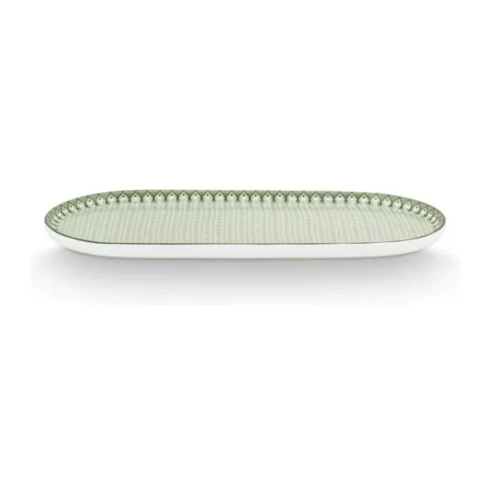 PIP Studio Lily & Lotus Fad B 11,6 x L 25 cm - Porcelæn - Lysegrøn