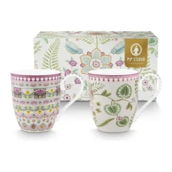 PIP Studio Lily & Lotus Krus - 2 stk. 45 cl - Porcelæn - Lilac