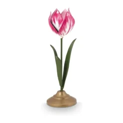 PIP Studio Lily&Lotus Lysestage H 26 cm - Metal - Lyserød