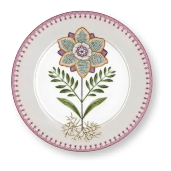 PIP Studio Lily & Lotus Tallerken Ø 21 cm - Porcelæn - Lilla