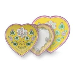 PIP Studio Lily & Lotus Tallerken - 2 stk. L 24 cm - Porcelæn - Gul
