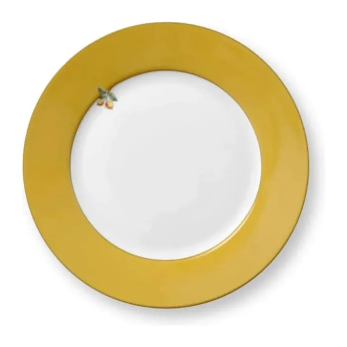 PIP Studio Lily & Lotus Tallerken Ø 21,4 cm - Porcelæn - Gul