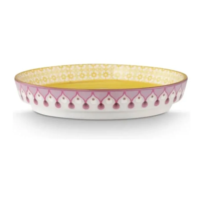PIP Studio Lily & Lotus Teposeholder Ø 9 cm - Porcelæn - Gul