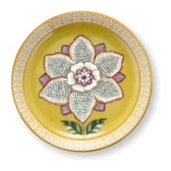 PIP Studio Lily & Lotus Teposeholder Ø 9 cm - Porcelæn - Gul