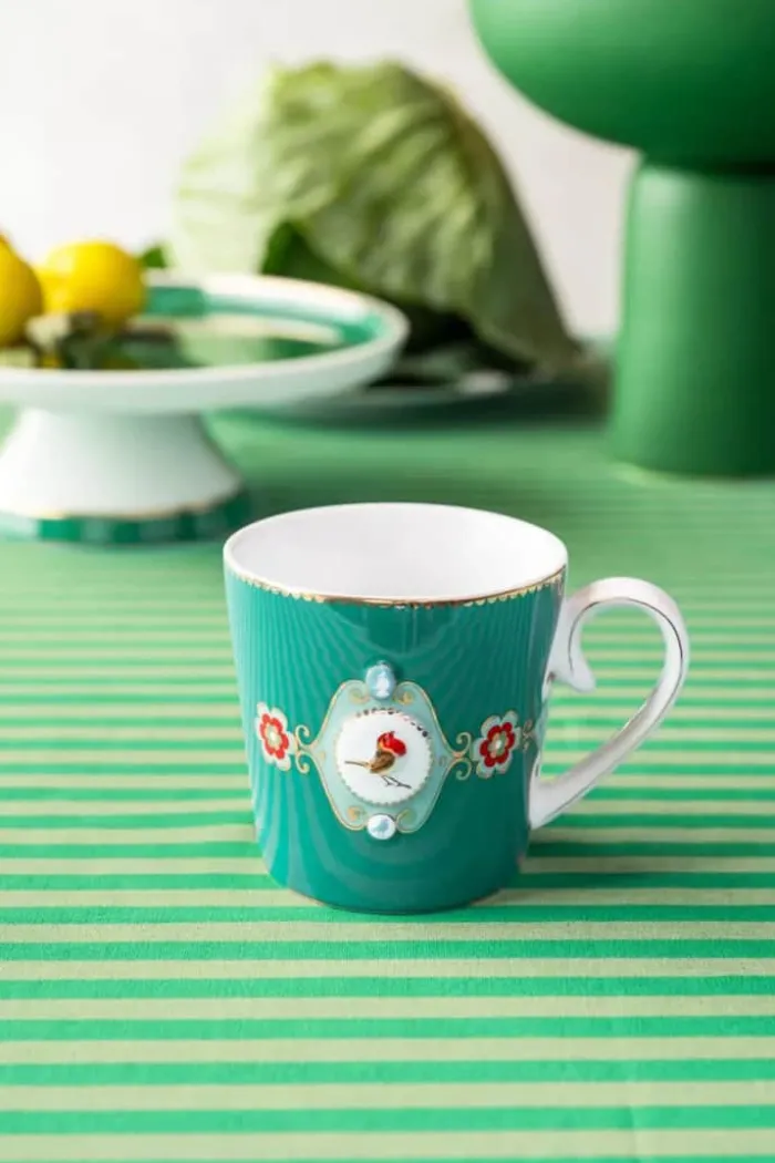 PIP Studio Love Birds Krus 25 cl - Porcelæn - Grøn