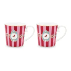 PIP Studio Love Birds Krus - 2 stk. 19 cl - Porcelæn - Pink