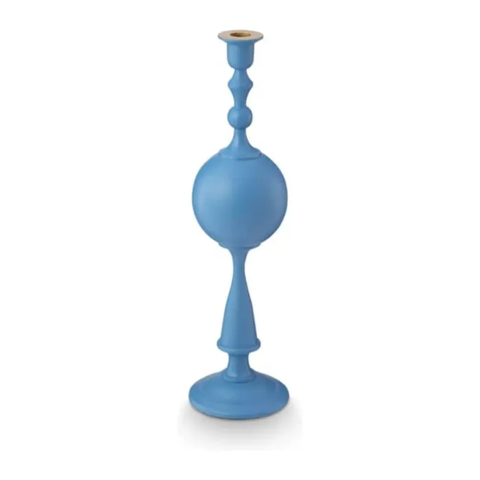 PIP Studio Love Birds Lysestage H 44 cm - Aluminium - Lyseblå