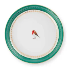 PIP Studio Love Birds Teposeholder Ø 9 cm - Porcelæn - Emerald