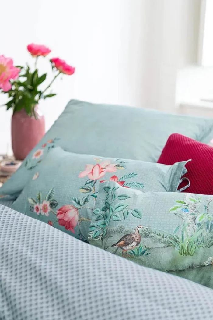 PIP Studio Okinawa Sengetøj B 140 x L 220 cm - Bomuld - Blue