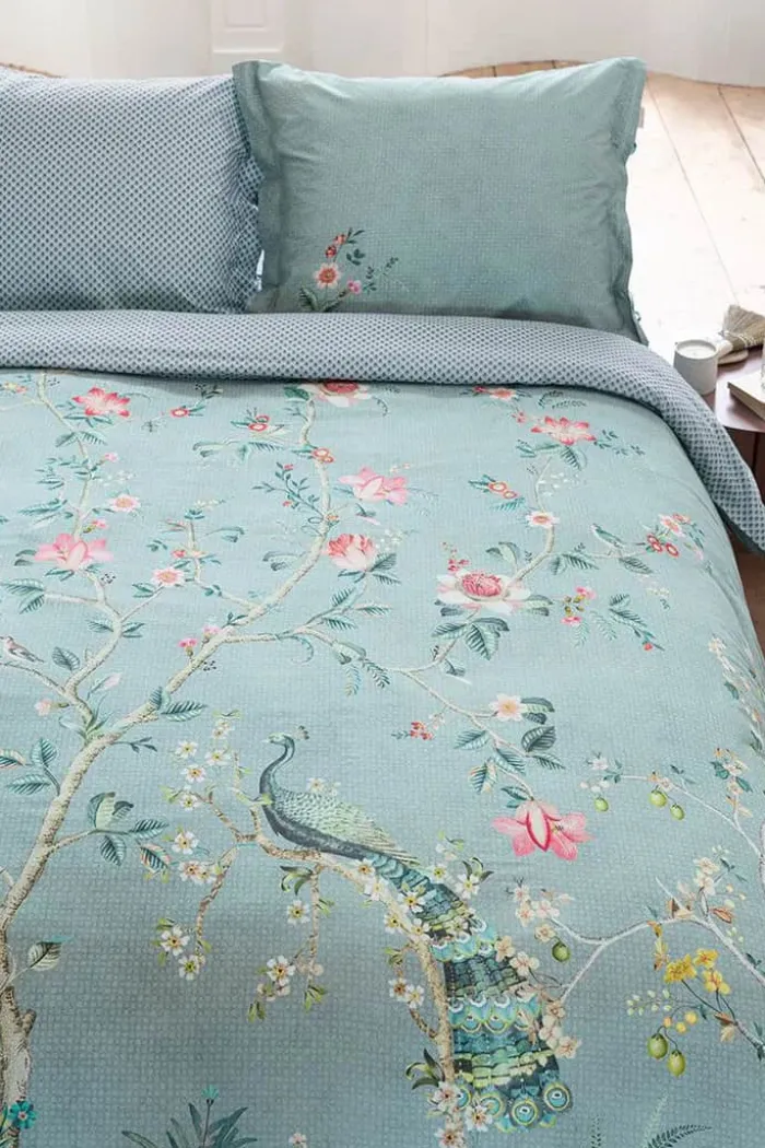 PIP Studio Okinawa Sengetøj B 140 x L 200 cm - Bomuld - Blue