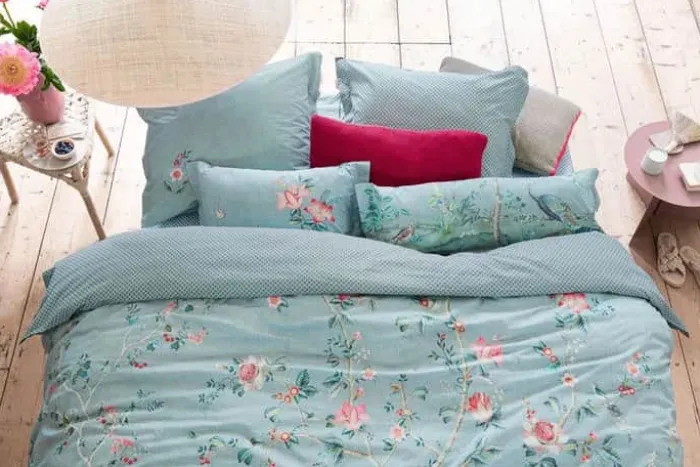 PIP Studio Okinawa Sengetøj B 140 x L 200 cm - Bomuld - Blue