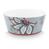 PIP Studio Oriental Flower Festival Skål m. spisepinde 4 dele - Porcelæn - Blå/rød