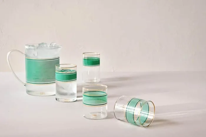 PIP Studio PIP Chique Glas - 6 stk. 25 cl - Glas - Green