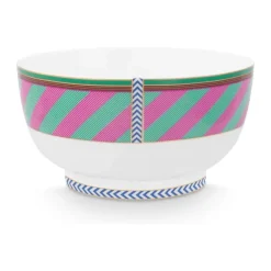 PIP Studio Pip Chique Serveringsskål Ø 20, 5 cm - Porcelæn - Pink/green