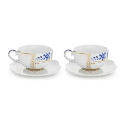 PIP Studio Royal Espressokop m. underkop - 2 stk. 12,5 cl - Porcelæn - Hvid