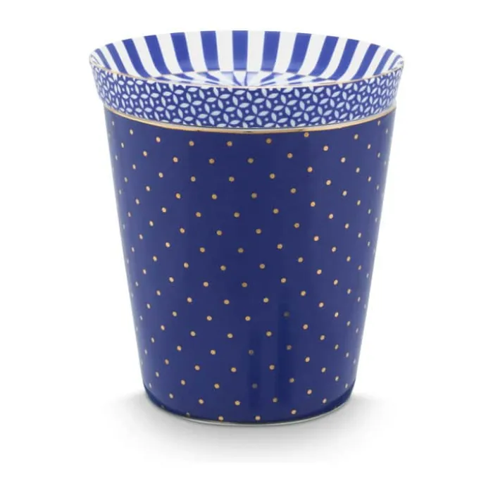 PIP Studio Royal Krus m. skål - 2 dele 23 cl - Porcelæn - Dots & Tea Tip Blå
