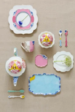 PIP Studio Royal Multi Teske - 4 stk. Porcelæn - Multifarvet