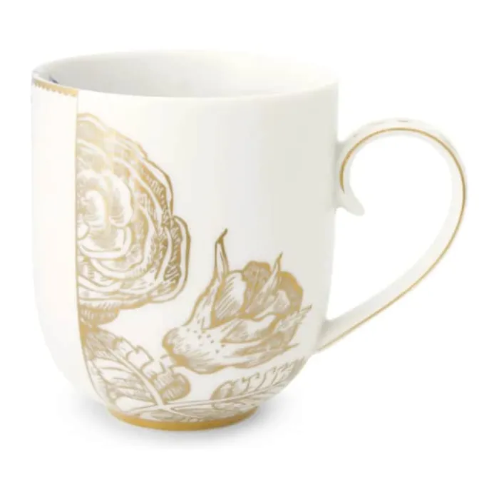 PIP Studio Royal White Krus 32 cl - Porcelæn - Hvid