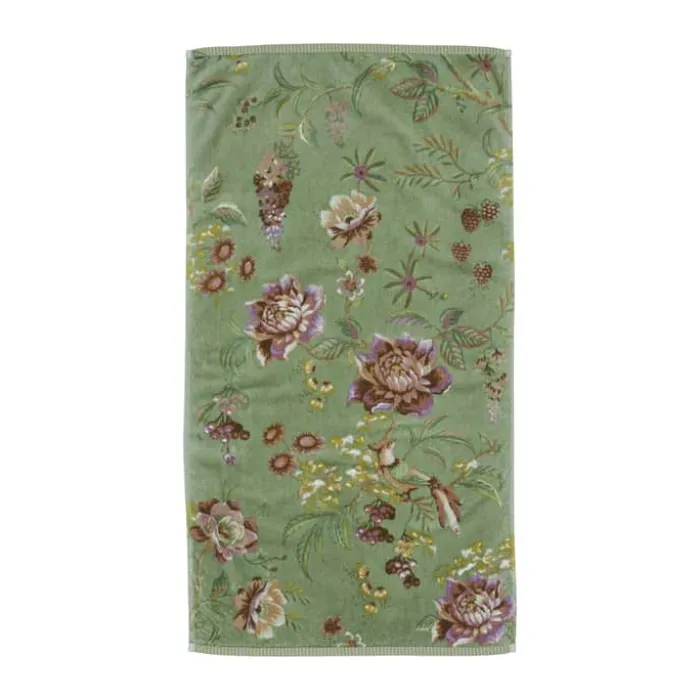 PIP Studio Secret Garden Håndklæde B 55 x L 100 cm - Bomuld - Green