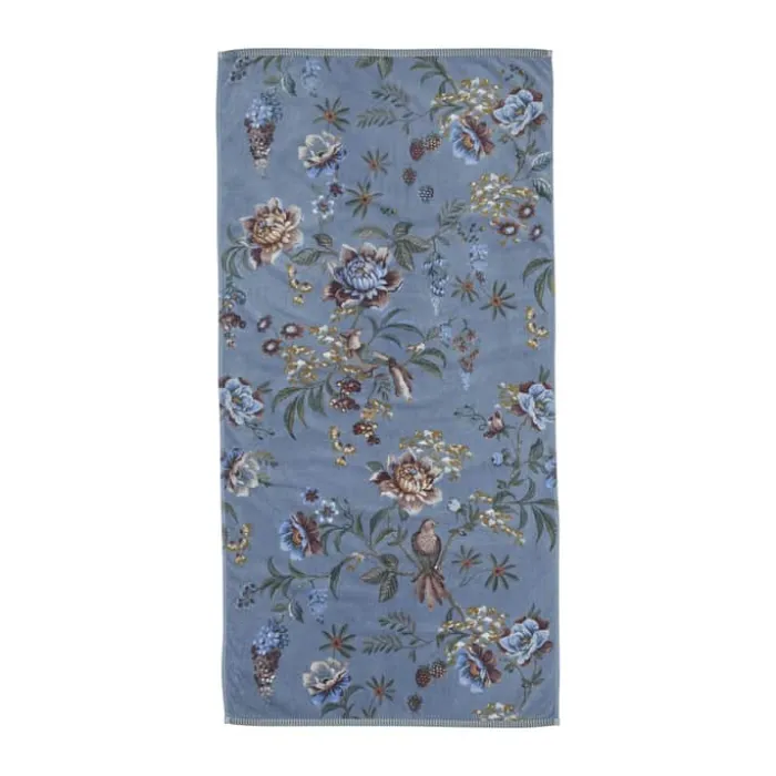 PIP Studio Secret Garden Håndklæde B 70 x L 140 cm - Bomuld - Blue