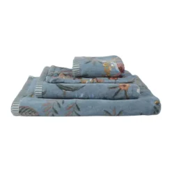 PIP Studio Secret Garden Håndklæde B 70 x L 140 cm - Bomuld - Blue