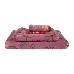 PIP Studio Secret Garden Håndklæde B 30 x L 50 cm - Bomuld - Mauve