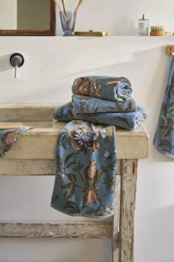 PIP Studio Secret Garden Vaskehandske B 16 x L 22 cm - Bomuld - Blue
