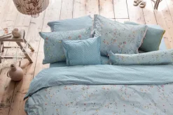 PIP Studio Sengetøj - Tokyo Blossom B 140 x L 200 cm - Bomuldspercale - Blå