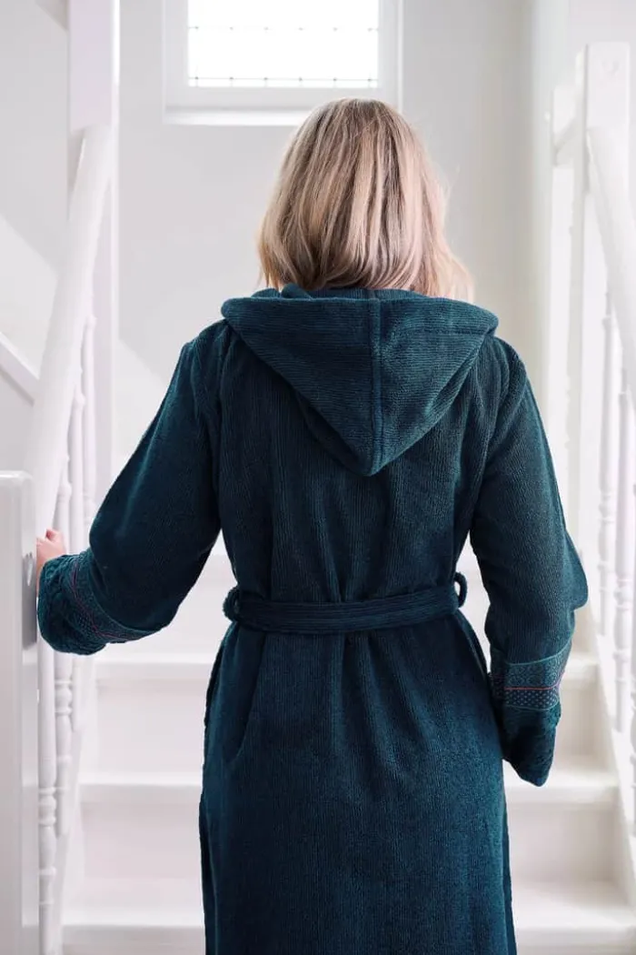 PIP Studio Soft Zellige Badekåbe M - Bomuld - Dark blue