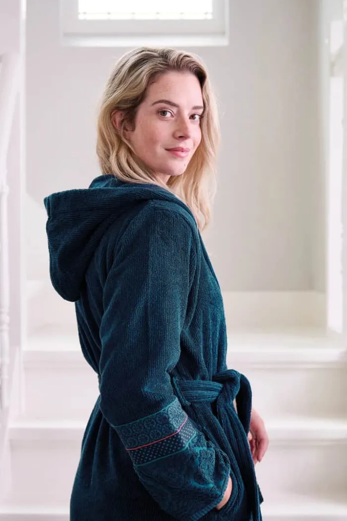 PIP Studio Soft Zellige Badekåbe XL - Bomuld - Dark blue