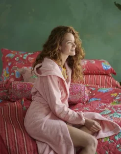 PIP Studio Soft Zellige Badekåbe S - Bomuld - Pink