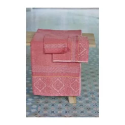 PIP Studio Soft Zellige Håndklæde B 30 x L 50 cm - Bomuld - Coral