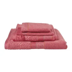 PIP Studio Soft Zellige Håndklæde B 30 x L 50 cm - Bomuld - Coral
