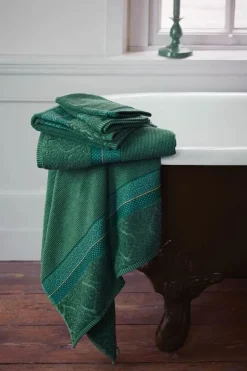 PIP Studio Soft Zellige Håndklæde B 70 x L 140 cm - Bomuld - Green