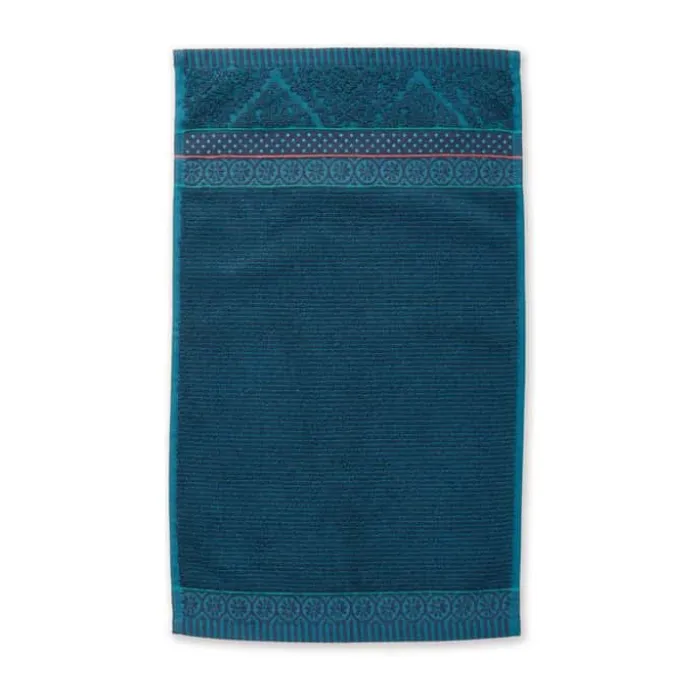 PIP Studio Soft Zellige Håndklæde B 55 x L 100 cm - Bomuld - Marine