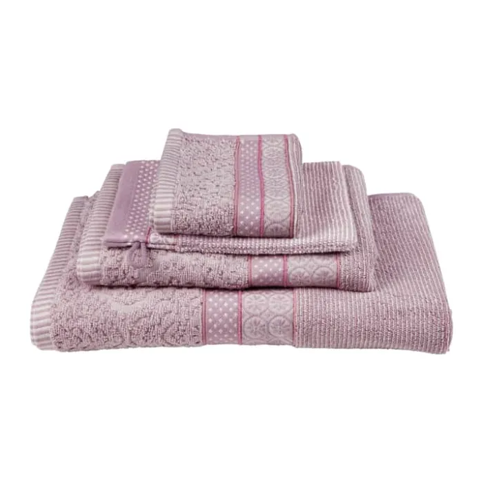 PIP Studio Soft Zellige Håndklæde B 55 x L 100 cm - Bomuld - Lilac