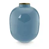 PIP Studio Vase H 32 cm - Metal - Blue