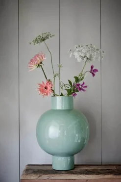 PIP Studio Vase H 42 cm - Metal - Soft Green