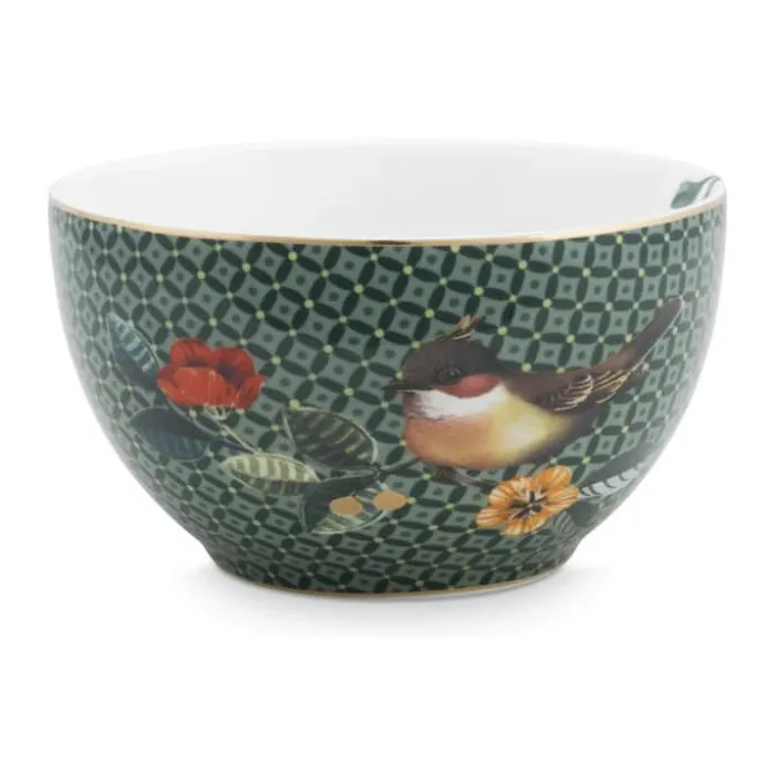 PIP Studio Winter Wonderland Skål Ø 9,5 cm - Porcelæn - Mørk grøn