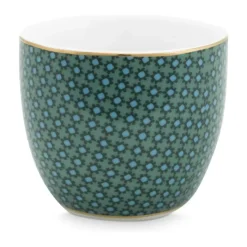 PIP Studio Winter Wonderland Æggebæger - 6 stk. Ø 4,5 cm - Porcelæn - Mørk grøn