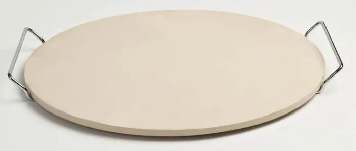 Pizza Masters Rund Pizzasten m. håndtag Ø 38 cm - Stål/keramik