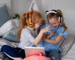 Planet Buddies Hovedtelefoner Børnesikret - Tiger plys