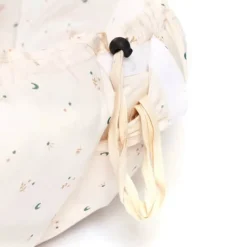 Play&Go Babynest Legemåtte Ø 130 cm - Økologisk bomuld - Beige