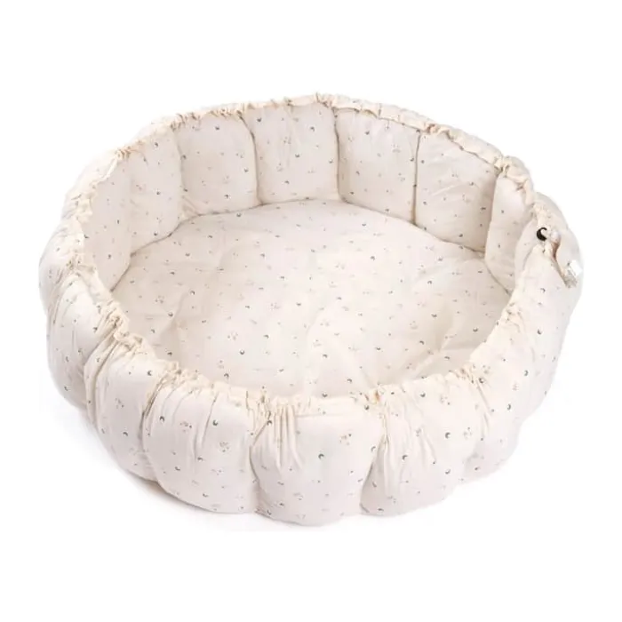 Play&Go Babynest Legemåtte Ø 130 cm - Økologisk bomuld - Beige