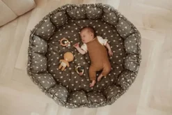 Play&Go Babynest Legemåtte Ø 130 cm - Økologisk bomuld - Grøn