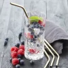 Point Virgule Cocktailsugerør H 20,5 cm - Rustfrit Stål - Guld